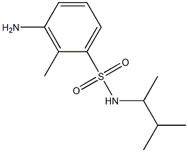 3-amino-2-methyl-N-(3-methylbutan-2-yl)benzene-1-sulfonamide Struktur