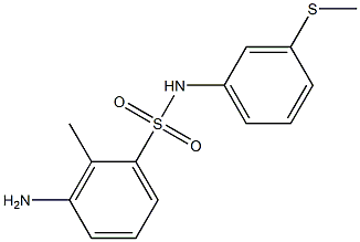 3-amino-2-methyl-N-[3-(methylsulfanyl)phenyl]benzene-1-sulfonamide Struktur