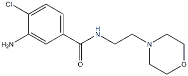 3-amino-4-chloro-N-(2-morpholin-4-ylethyl)benzamide Struktur