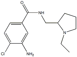 3-amino-4-chloro-N-[(1-ethylpyrrolidin-2-yl)methyl]benzamide Struktur