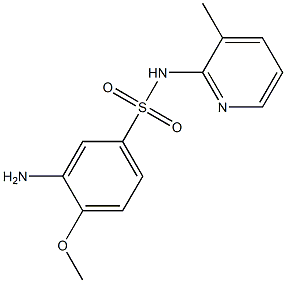 3-amino-4-methoxy-N-(3-methylpyridin-2-yl)benzene-1-sulfonamide Struktur