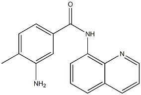 3-amino-4-methyl-N-(quinolin-8-yl)benzamide Struktur