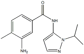 3-amino-4-methyl-N-[1-(propan-2-yl)-1H-pyrazol-5-yl]benzamide Struktur