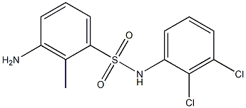 3-amino-N-(2,3-dichlorophenyl)-2-methylbenzene-1-sulfonamide Struktur