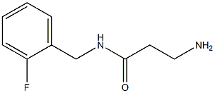 3-amino-N-(2-fluorobenzyl)propanamide Struktur