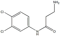 3-amino-N-(3,4-dichlorophenyl)propanamide Struktur