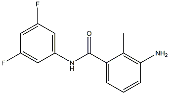 3-amino-N-(3,5-difluorophenyl)-2-methylbenzamide Struktur