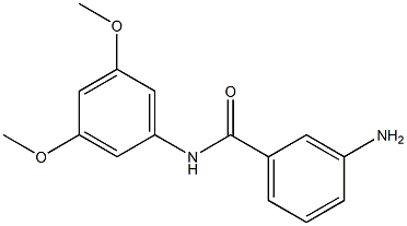 3-amino-N-(3,5-dimethoxyphenyl)benzamide Struktur