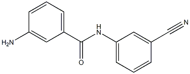 3-amino-N-(3-cyanophenyl)benzamide Struktur