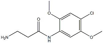 3-amino-N-(4-chloro-2,5-dimethoxyphenyl)propanamide Struktur