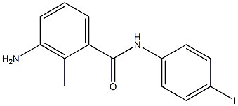 3-amino-N-(4-iodophenyl)-2-methylbenzamide Struktur