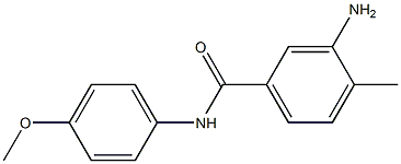 3-amino-N-(4-methoxyphenyl)-4-methylbenzamide Struktur