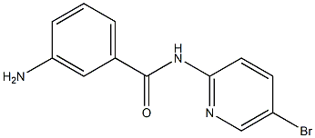 3-amino-N-(5-bromopyridin-2-yl)benzamide Struktur