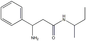 3-amino-N-(sec-butyl)-3-phenylpropanamide Struktur