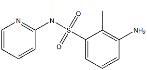 3-amino-N,2-dimethyl-N-(pyridin-2-yl)benzene-1-sulfonamide Struktur