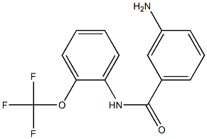 3-amino-N-[2-(trifluoromethoxy)phenyl]benzamide Struktur