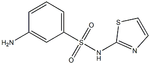 3-amino-N-1,3-thiazol-2-ylbenzenesulfonamide Struktur