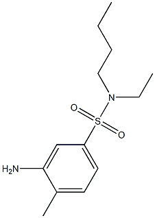 3-amino-N-butyl-N-ethyl-4-methylbenzene-1-sulfonamide Struktur