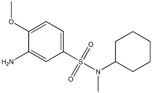 3-amino-N-cyclohexyl-4-methoxy-N-methylbenzene-1-sulfonamide Struktur