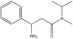 3-amino-N-isopropyl-N-methyl-3-phenylpropanamide Struktur