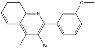 3-bromo-2-(3-methoxyphenyl)-4-methylquinoline Struktur