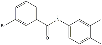 3-bromo-N-(3,4-dimethylphenyl)benzamide Struktur