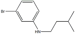 3-bromo-N-(3-methylbutyl)aniline Struktur