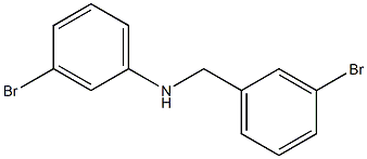 3-bromo-N-[(3-bromophenyl)methyl]aniline Struktur