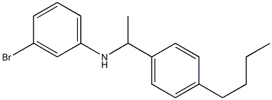 3-bromo-N-[1-(4-butylphenyl)ethyl]aniline Struktur