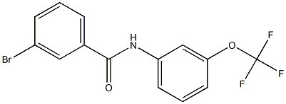 3-bromo-N-[3-(trifluoromethoxy)phenyl]benzamide Struktur