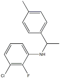 3-chloro-2-fluoro-N-[1-(4-methylphenyl)ethyl]aniline Struktur