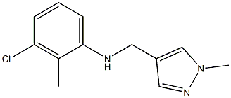 3-chloro-2-methyl-N-[(1-methyl-1H-pyrazol-4-yl)methyl]aniline Struktur