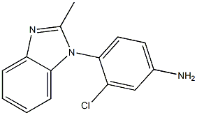 3-chloro-4-(2-methyl-1H-1,3-benzodiazol-1-yl)aniline Struktur