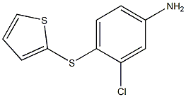 3-chloro-4-(thiophen-2-ylsulfanyl)aniline Struktur