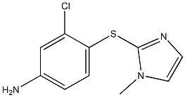 3-chloro-4-[(1-methyl-1H-imidazol-2-yl)sulfanyl]aniline Struktur