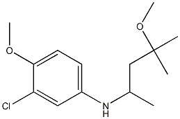 3-chloro-4-methoxy-N-(4-methoxy-4-methylpentan-2-yl)aniline Struktur