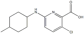 3-chloro-6-[(4-methylcyclohexyl)amino]pyridine-2-carboxylic acid Struktur