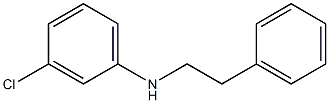 3-chloro-N-(2-phenylethyl)aniline Struktur