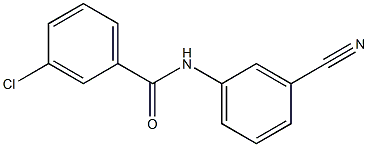 3-chloro-N-(3-cyanophenyl)benzamide Struktur