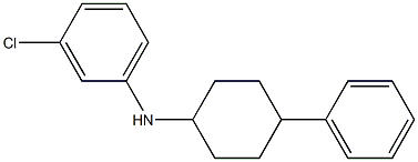 3-chloro-N-(4-phenylcyclohexyl)aniline Struktur