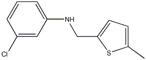 3-chloro-N-[(5-methylthiophen-2-yl)methyl]aniline Struktur