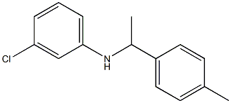 3-chloro-N-[1-(4-methylphenyl)ethyl]aniline Struktur