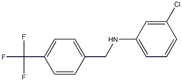 3-chloro-N-{[4-(trifluoromethyl)phenyl]methyl}aniline Struktur