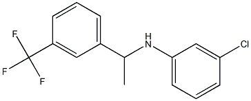 3-chloro-N-{1-[3-(trifluoromethyl)phenyl]ethyl}aniline Struktur