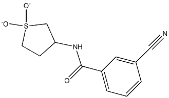 3-cyano-N-(1,1-dioxidotetrahydrothien-3-yl)benzamide Struktur