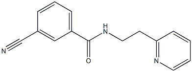 3-cyano-N-(2-pyridin-2-ylethyl)benzamide Structure