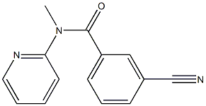 3-cyano-N-methyl-N-(pyridin-2-yl)benzamide Struktur