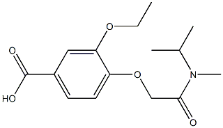 3-ethoxy-4-{[methyl(propan-2-yl)carbamoyl]methoxy}benzoic acid Struktur