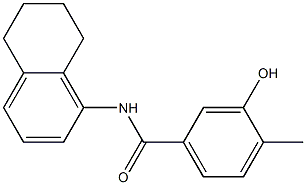 3-hydroxy-4-methyl-N-(5,6,7,8-tetrahydronaphthalen-1-yl)benzamide Struktur