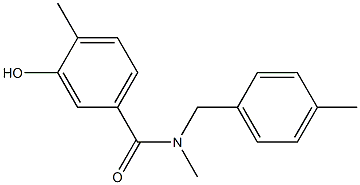 3-hydroxy-N,4-dimethyl-N-[(4-methylphenyl)methyl]benzamide Struktur